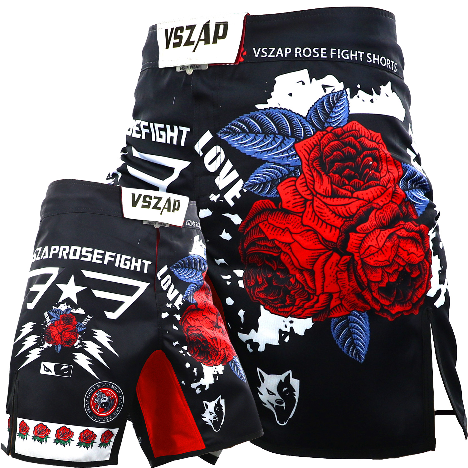 VSZAP MMA Shorts Celana MMA Fight Shorts UFC Style Muaythai Kickboxing Size ; XSS-XL - Image 16