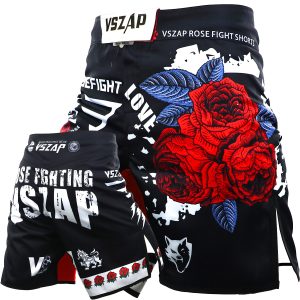 VSZAP MMA Shorts Celana MMA Fight Shorts UFC Style Muaythai Kickboxing Size ; XSS-XL