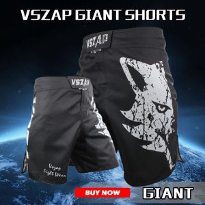 VSZAP MMA Shorts Celana MMA Fight Shorts UFC Style Muaythai Kickboxing Size ; XSS-XL