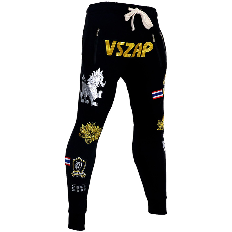 Celana Jogger VSZAP Muaythyai, Martial Arts fitness, MMA Training Pants, Embroidery Size : S-XXL