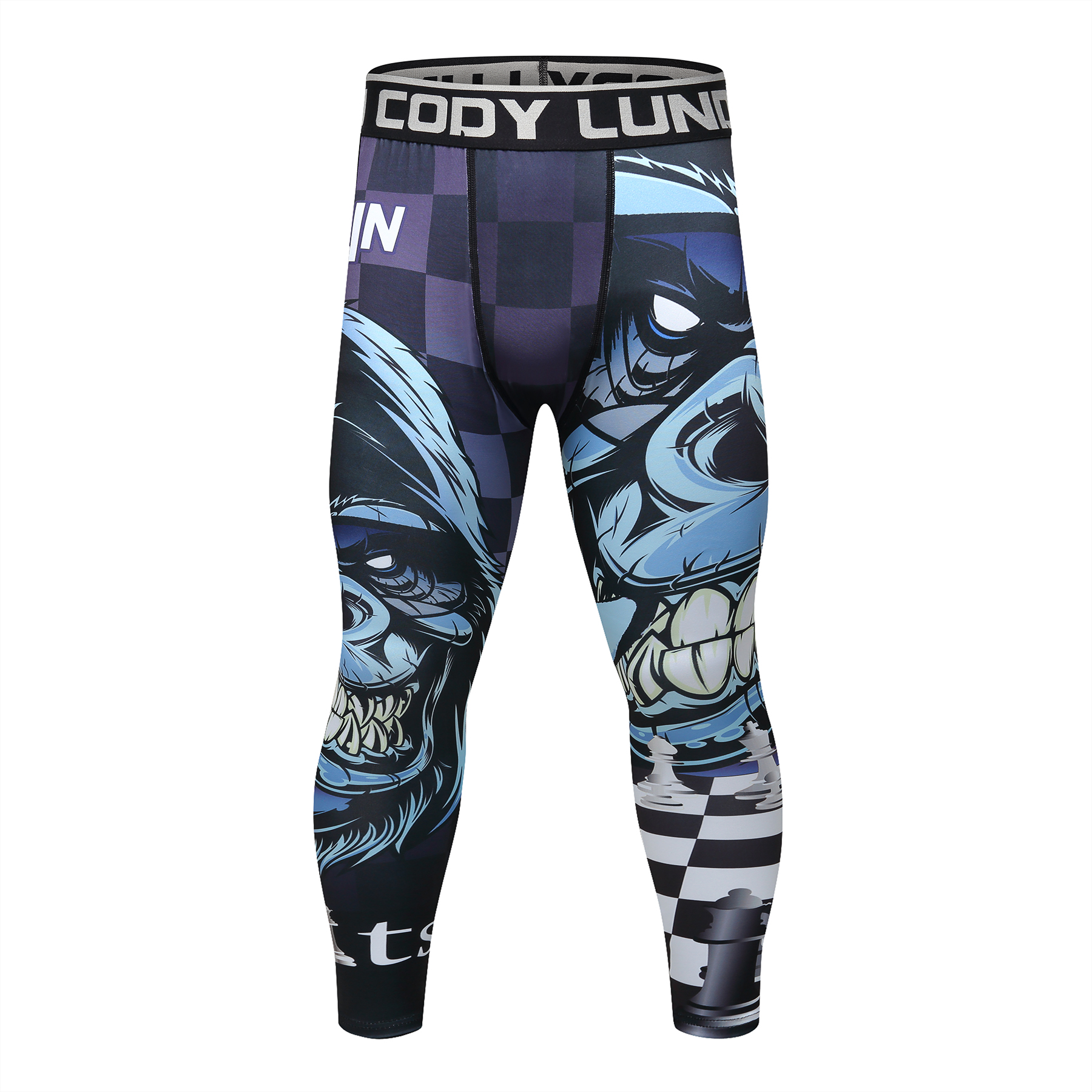 Celana Legging MMA Rash Guard Superhero Jiujitsu Fitness Compression Pants BJJ Spats - Image 3