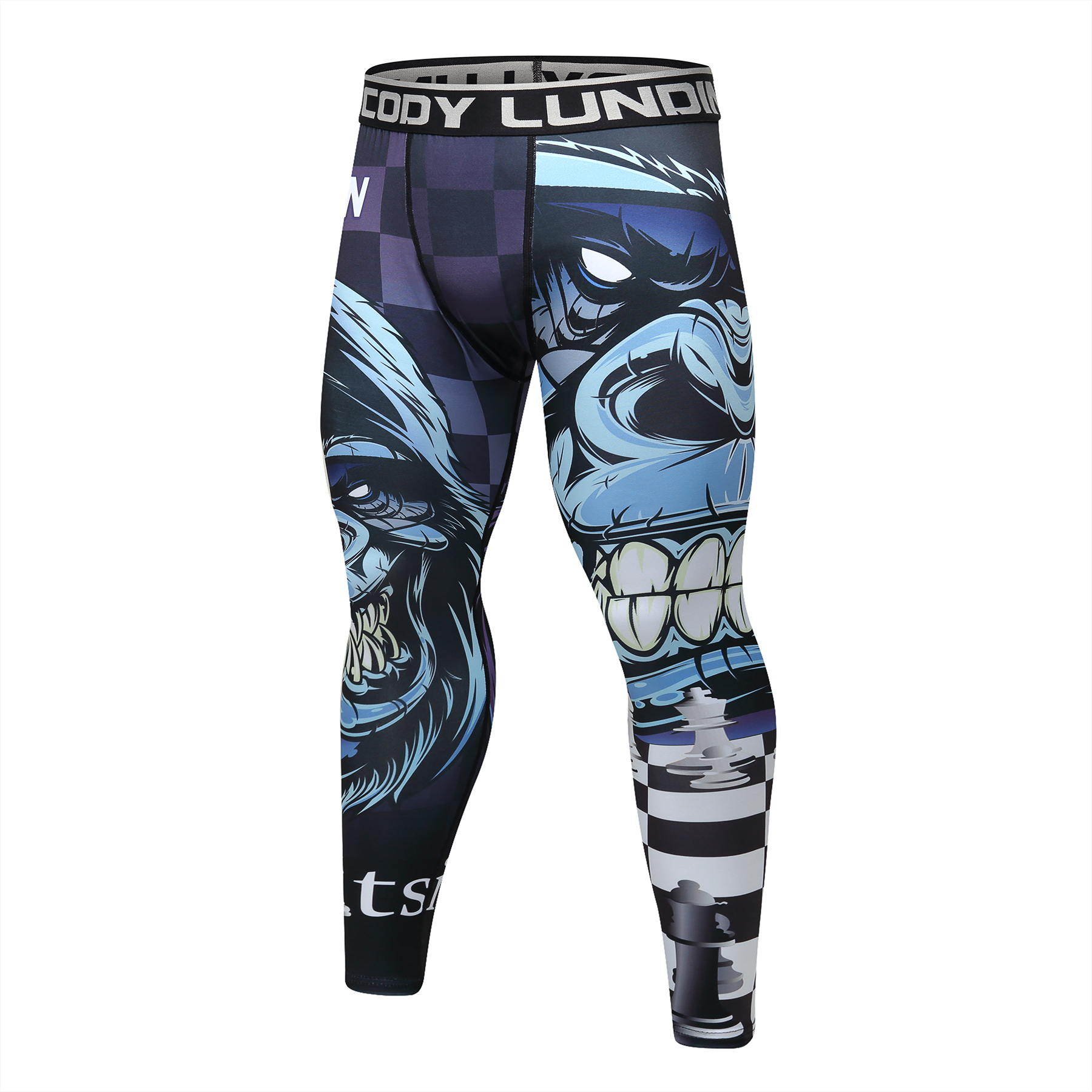 Celana Legging MMA Rash Guard Superhero Jiujitsu Fitness Compression Pants BJJ Spats