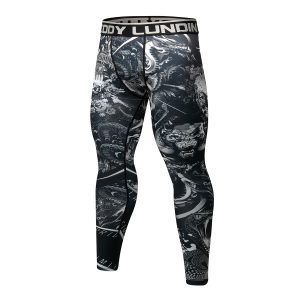 Celana Legging MMA Rash Guard Superhero  Jiujitsu Fitness Compression Pants BJJ Spats