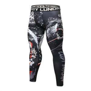 Celana Legging MMA Rash Guard Superhero  Jiujitsu Fitness Compression Pants BJJ Spats