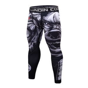 Celana Legging MMA Rash Guard Superhero  Jiujitsu Fitness Compression Pants BJJ Spats