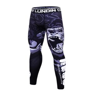 Celana Legging MMA Rash Guard Superhero  Jiujitsu Fitness Compression Pants BJJ Spats