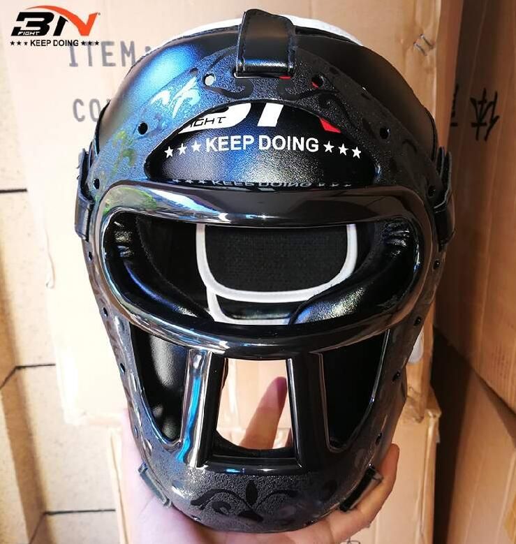 Pelindung Kepala Tinju Boxing Headgear Head Guard Grill Muay Thai Kick Boxing BN Original Size M L