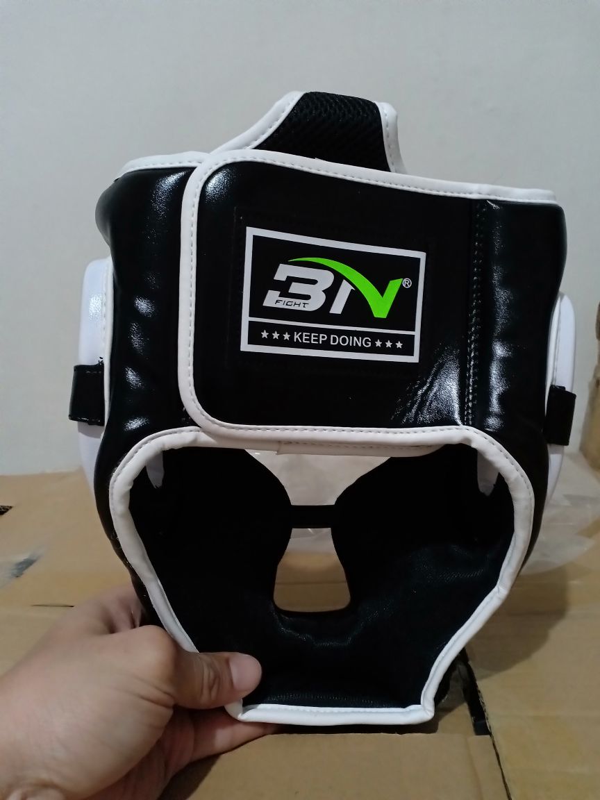 Pelindung Kepala Tinju Boxing Headgear Head Guard Grill Muay Thai Kick Boxing BN Original Size M L - Image 7