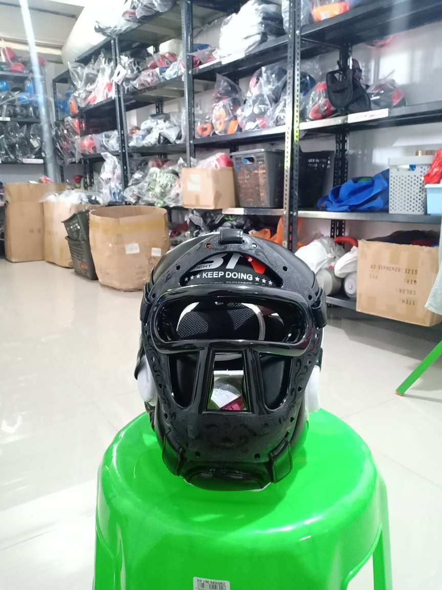 Pelindung Kepala Tinju Boxing Headgear Head Guard Grill Muay Thai Kick Boxing BN Original Size M L - Image 3
