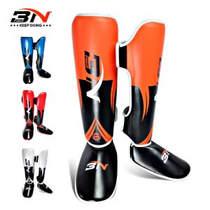 Pelindung kaki Muaythai Shin Guard Muay Thai Shin Pad Kick Boxing Sanda BN Original Size M L