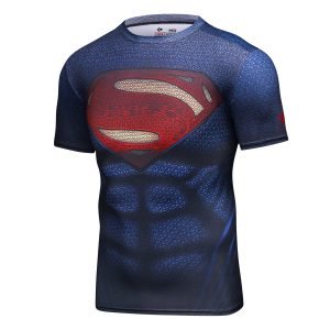 Rash Guard MMA Rushguard Jiujitsu Fitness Compression Superhero Shirts Kaos ketat BJJ