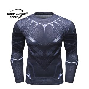 Rash Guard MMA Long Sleeve Rushguard Jiujitsu Fitness Compression Shirts Kaos ketat