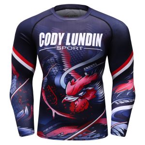 Rash Guard MMA Long Sleeve Rushguard Jiujitsu Fitness Compression Shirts Kaos ketat