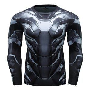 Rash Guard MMA Long Sleeve Rushguard Jiujitsu Fitness Compression Shirts Kaos ketat