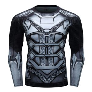 Rash Guard MMA Long Sleeve Rushguard Jiujitsu Fitness Compression Shirts Kaos ketat