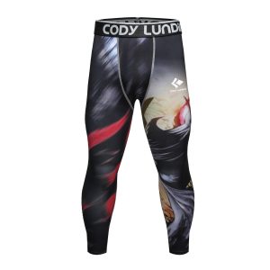 Celana Legging MMA Rash Guard Superhero  Jiujitsu Fitness Compression Pants BJJ Spats