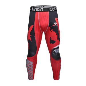 Celana Legging MMA Rash Guard Superhero  Jiujitsu Fitness Compression Pants BJJ Spats