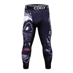 Celana Legging MMA Rash Guard Superhero  Jiujitsu Fitness Compression Pants BJJ Spats