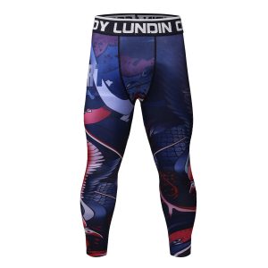 Celana Legging MMA Rash Guard Superhero  Jiujitsu Fitness Compression Pants BJJ Spats