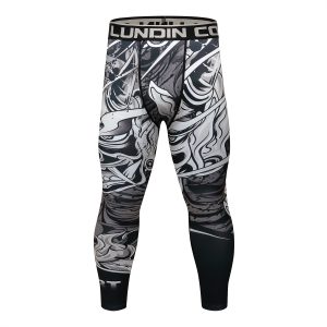 Celana Legging MMA Rash Guard Superhero  Jiujitsu Fitness Compression Pants BJJ Spats