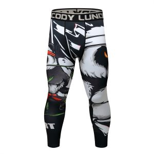 Celana Legging MMA Rash Guard Superhero  Jiujitsu Fitness Compression Pants BJJ Spats